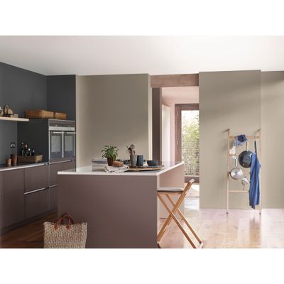 Peinture Crème de Couleur Cuisine et Bain Satin Grain de Sable 0,75 L - DULUX VALENTINE