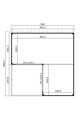 Abri de jardin en bois Domeo 6 18,00 m² + 6,00 m² LASITA MAJA Livraison à domicile incluse