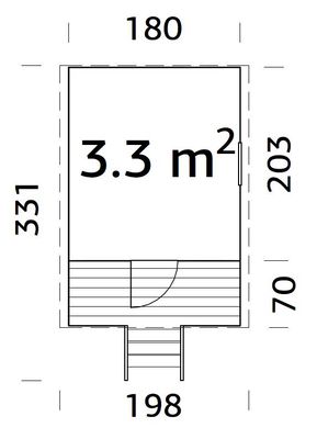 Cabane enfant sur pilotis en bois Huck - design wagon - 3,3 m² - Livraison à domicile incluse - PALMAKO