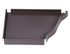Talon corniche gauche aluminium marron pour gouttière EDILIANS