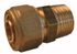 Manchon à compression visser mâle 15/21 1/2 pour tube PER diamètre 16/20 mm