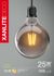 Ampoule G125 fumée E27 4 W = 230 Lumens blanc chaud XANLITE