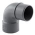 Coude PVC évacuation 87° mâle/femelle Ø50 - FITT