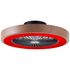 Plafonnier ventilateur LED Slimline bois et noir 40W 4700 lumens RGBW - BRILLIANT