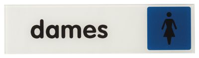 Plaque signalétique adhésive Dames 170 x 45 mm THIRARD