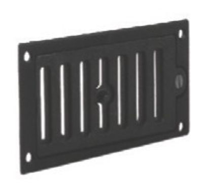 Grille d'arrivée d'air en fonte noire  réglable 220 x 110 mm - AUTOGYRE