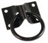 Platine à anneau acier zingué noir diamètre 7 mm diamètre intérieur 50 mm platine 70 x 45 mm CHAPUIS