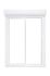 Baie vitrée coulissante pré-montée blanche 2 vantaux 2 rails avec volet roulant filaire l.2400 x H.2150 mm CLOSY