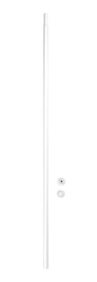 Tringle de douche télescopique 70 à 115 cm blanche, diamètre 20 mm