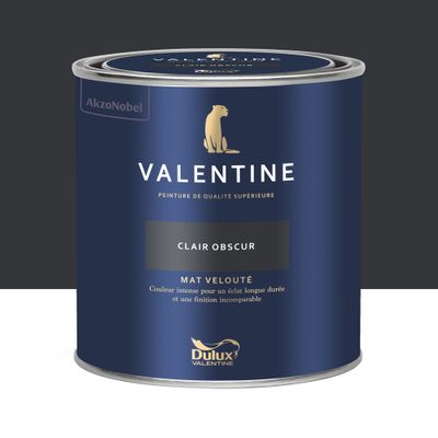 Peinture Valentine Mat Velouté Clair Obscur 0,5 L - DULUX VALENTINE
