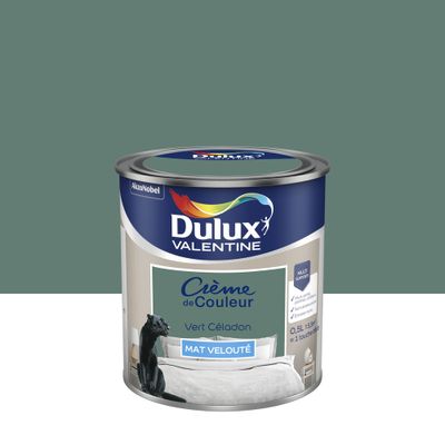 Peinture Crème de Couleur Vert Céladon mat 0,5 L - DULUX VALENTINE