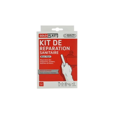Kit de réparation sanitaire blanc alpin SOLOPLAST