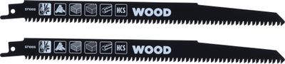 Lames de scie sabre en acier HCS par 2 - denture japonaise - KWB