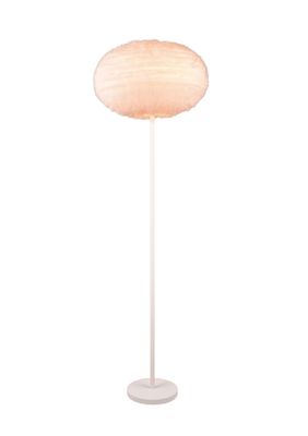 Lampadaire E27 Furry fourrure blanc 10W -REALITY