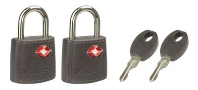 Cadenas à clés largeur 23 mm en métal s'entrouvrant par 2 MASTER LOCK