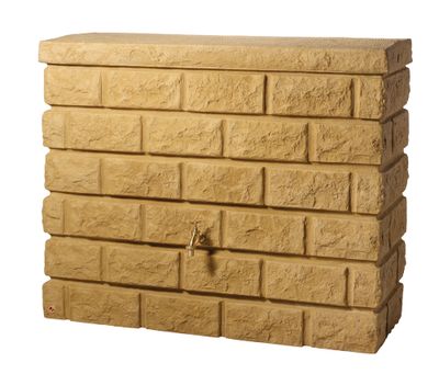 Récupérateur d'eau de pluie - Réservoir mural Rocky - 400 litres beige - GRAF