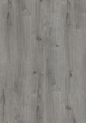 Sol vinyle effet bois gris AUBIN ép 5,7 mm 125 x 22,9 cm compatible pièce humide 2m²/pqt GERFLOR