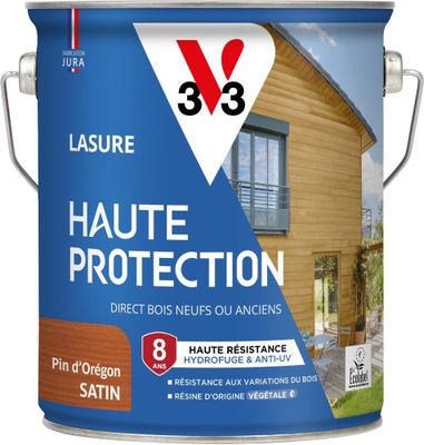 Lasure Haute Protection 8 ans satin pin d'oregon 2,5 L - V33