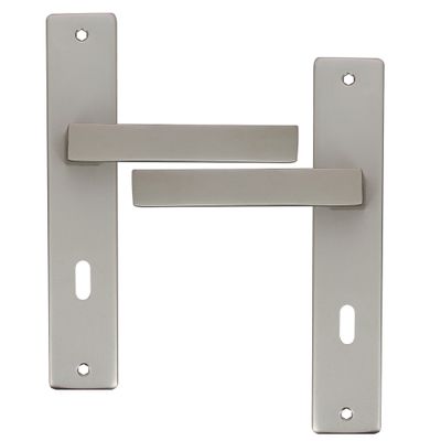 Poignées de porte sur plaques à clé Joffrin IV aluminium LINEA BERTOMANI