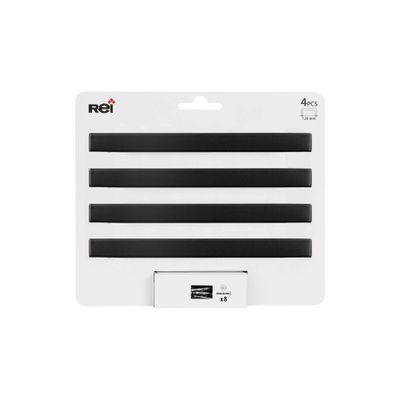 Poignée de meuble carré inox noir mat entraxe 128 mm par 4 REI