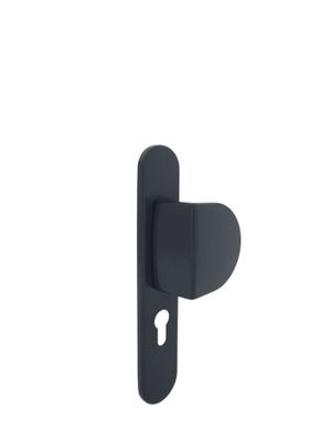 Demi-ensemble de poignée pour porte palière à cylindre Avoriaz 195mm aluminium gris anthracite ALPERTEC