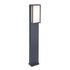 Borne extérieur LED 75cm Qubo gris IP54 1100 lumens blanc chaud - COREP