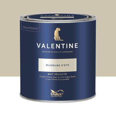 Peinture Valentine Mat Velouté Murmure d'Été 0,5 L - DULUX VALENTINE