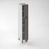 Façade pour demi-colonne de cuisine Lotus gris plomb mat 130 x 40 cm OFITRES