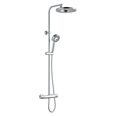 Colonne de douche thermostatique chrome Hoop - EDOUARD ROUSSEAU