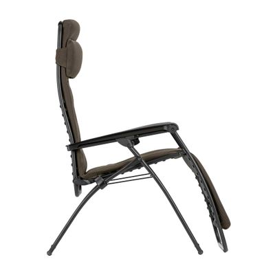Fauteuil relax matelassé zéro gravité marron taupe RSX CLIP -LAFUMA