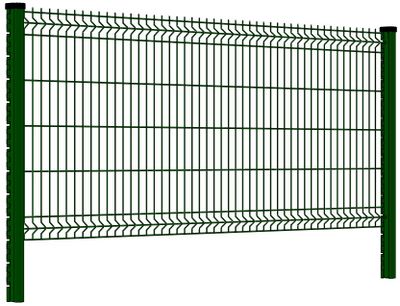 Panneau de grillage rigide Hybrid L.2,50 x H.1,72 m vert FERRO BULLONI