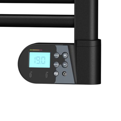 Sèche-serviettes à inertie fluide FLOBAIN 2 500W avec 2 patères noir - NOIROT