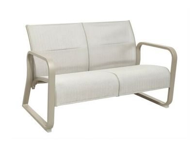 Canapé de jardin QUENZA II aluminium TPEP crème chevron - PROLOISIRS