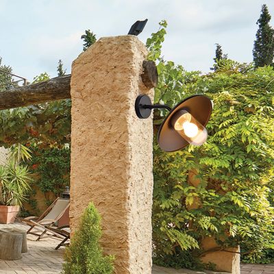 Applique extérieur E27 Calvi rouille IP54 100W - COREP