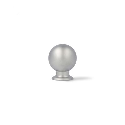 Bouton de meuble boule chromée mat diamètre 24 mm REI
