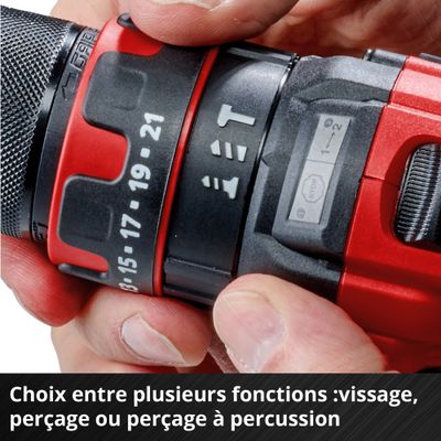 Perceuse à percussion sans fil 18 V POWER X CHANGE TE-CD 18/44 Li-i (2,5 Ah) - EINHELL