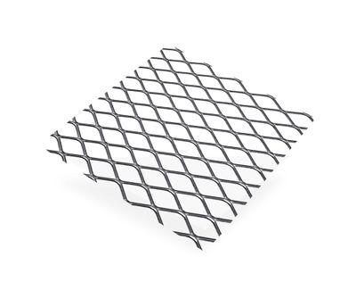 Tôle métal déployé acier brut 500 x 250 mm épaisseur 0,8 mm CQFD