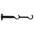 Support ouvert double extensible en métal diam 28 mm Finition Noir brillant - MOBOIS