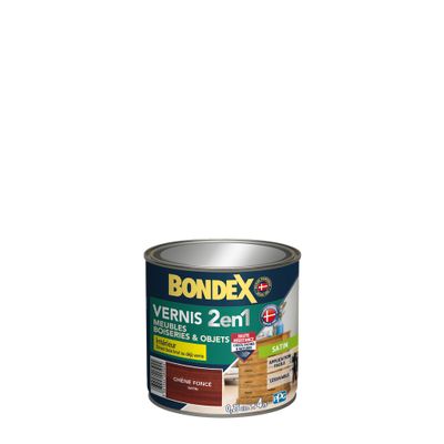 Vernis Bois Chêne Foncé Satin 0,25L - BONDEX