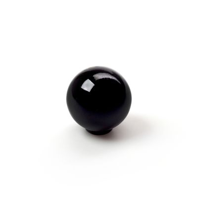 Bouton de meuble boule noire diamètre 29 mm REI