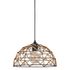 Suspension E27 100W Ø31 cm métal noir et tressage - Wokabi COREP