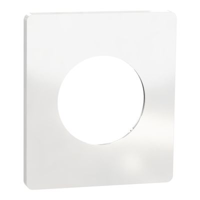 Plaque de finition 1 poste Odace 2025 Architecte blanc émaillé - SCHNEIDER ELECTRIC