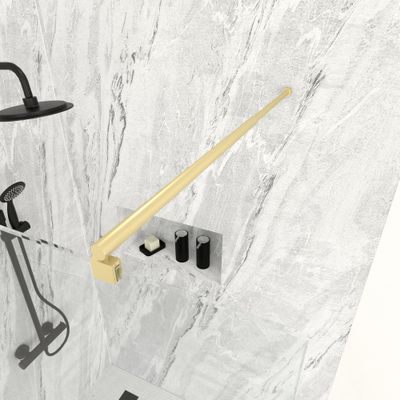 Barre de fixation murale or extensible 70-100 cm paroi de douche à l'italienne AURLANE