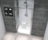 Porte de douche pivotante 100x195 cm profilé chrome verre sérigraphié 6 mm Serenity - OCEA