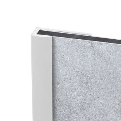 Profilé de finition blanc pour panneaux muraux 255 cm - SCHULTE