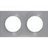 Plaque de finition 2 postes aluminium - Odace 2011 Styl SCHNEIDER ELECTRIC