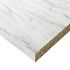Plan de travail effet marbre blanc SILK 3000 x 640 x 38 mm FAB