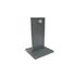 Platine acier gris pour poteau EvoluH 21 - 105 x 105 x 150 mm - DEBARGE