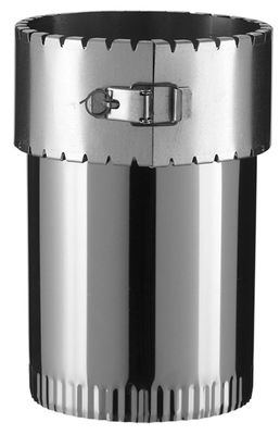 Raccord de jonction pour flexible inox et raccordement émaillé 80 mm POUJOULAT