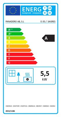 Poêle à bois 6,85 kW Sagres PANADERO Livraison à domicile incluse